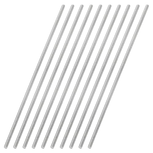 uxcell 10Pcs Fully Threaded Rod M2 x 0.4mm Pitch 90mm/3.5 Inch Threaded - size: M2x0.4mmx90mm