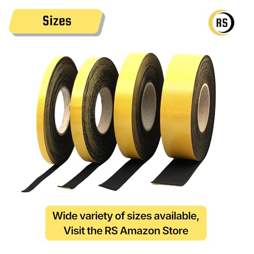 RS® Neoprene Rubber Self Adhesive Sponge Strip 10mm (W) x 3mm (T) x 10m (L)