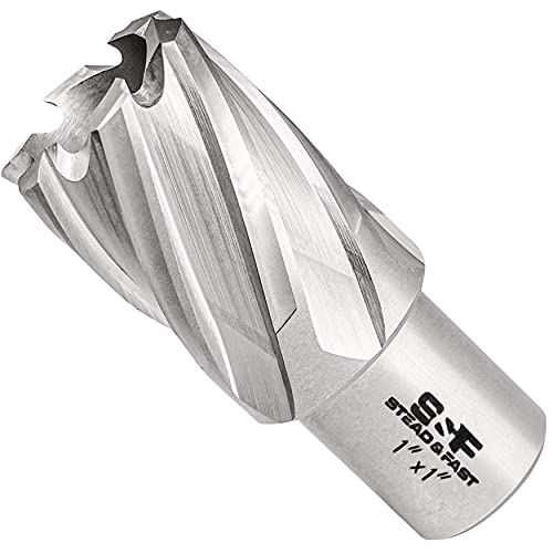 S&F STEAD & FAST Annular Cutter with Pilot Pin 1" x 1" Depth, Mag Drill Bit - size: 1" x 1"