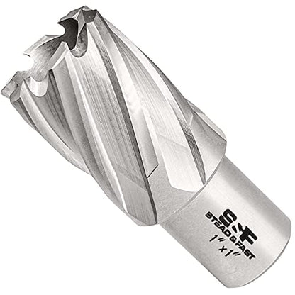 S&F STEAD & FAST Annular Cutter with Pilot Pin 1" x 1" Depth, Mag Drill Bit - size: 1" x 1"