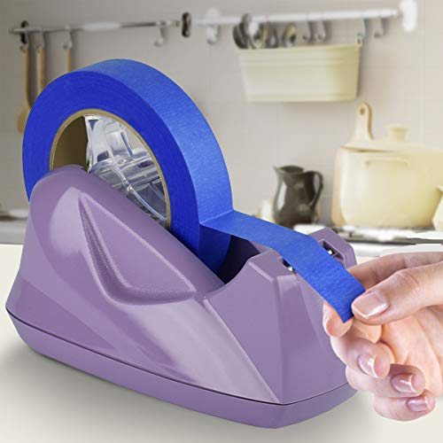 Acrimet Desktop Tape Dispenser Jumbo Size, Non-Skid Base, Plastic, Purple - color: Lilac