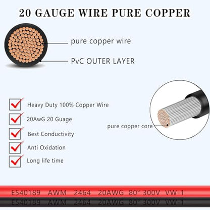 20AWG 2Pin Waterproof Connector,2 Wire Electrical Connectors - size: 20AWG 2Pin Waterproof Connector