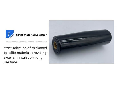 Revolving Handwheel Machine Handle for Milling Machinery Male Threaded Stem M6 1pcs - size: M6