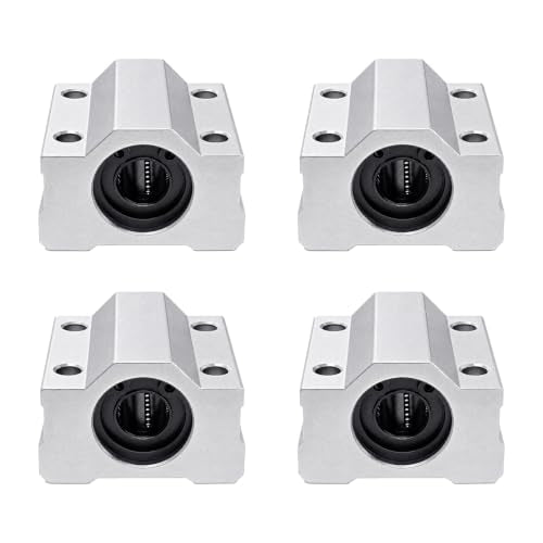 4PCS SCS10UUU Linear Bearing Block Linear Ball Bearing Pillow Block