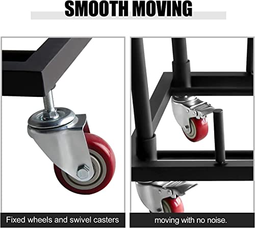 Drywall Cart, Drywall Sheet Carts, Heavy Duty Plasterboard Trolley W/Four 5" Wheels, Service Dollies for Handling Sheetrock Sheet Panel,39.4x20.3x40.9 - color: 39.4x20.3x40.9"