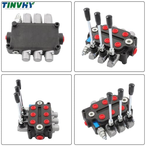 3 Spool 25GPM Hydraulic Directional Control Valve 3000PSI