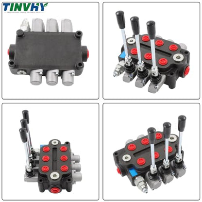 3 Spool 25GPM Hydraulic Directional Control Valve 3000PSI
