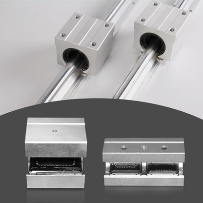 1pcs SBR40UU Aluminum Block 40mm Linear Motion Ball Bearing Slide Block Match for SBR40 40mm Linear Guide Rail - size: SBR40UU-1PSC