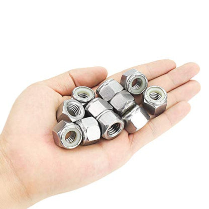 16 Pieces 1/2"-13 Nylon Insert Hex Lock Nuts, 304 Stainless Steel - size: 1/2-13 (16 pcs)