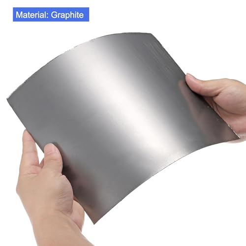 PATIKIL Flexible Graphite Foil Graphite Gasket Sheet 250x200x0.6mm - size: 250x200x0.6mm