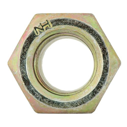 1/2"-13 Grade 8 Hex Nylon Insert Lock Nut, Yellow Zinc, 20 Pack - size: 1/2"-13