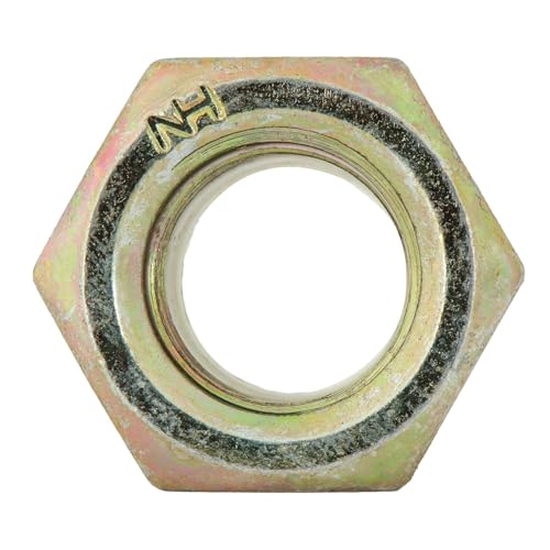 INFAST Grade 8 Yellow Zinc Nylon Insert Lock Hex Nuts - 3/4"-16 (5 Pcs) - size: 3/4"-16