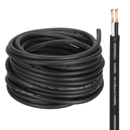 MECCANIXITY 14/2 SJOOW Electrical Wire Cable 10ft 14 AWG 2 Conductor UL - size: 14AWG*10ft, style: 2 Conductor