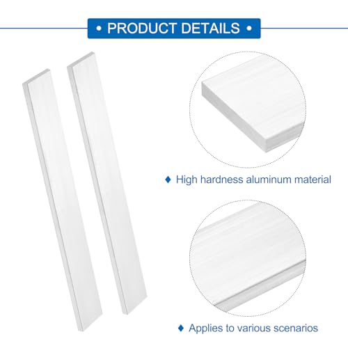 MECCANIXITY Square Aluminum Flat Bar, 5/16" (8mm) Thick x 1-25/32" (45mm) Width x 13" (330.2mm) Long 6063 Aluminum Flat Plate Solid New Mill Stock Silver for Industrial Building - size: 5/16" x 1-25/32" x 13"