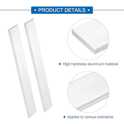 MECCANIXITY Square Aluminum Flat Bar, 5/16" (8mm) Thick x 1-25/32" (45mm) Width x 13" (330.2mm) Long 6063 Aluminum Flat Plate Solid New Mill Stock Silver for Industrial Building - size: 5/16" x 1-25/32" x 13"