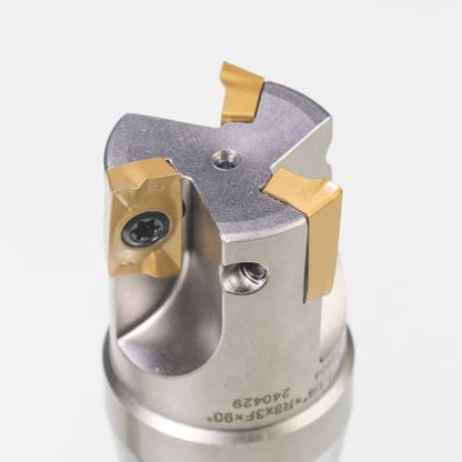 R8 Indexable 1-1/4" End Mill Carbide Insert 90° Milling Cutter - size: 1 - 1/4"