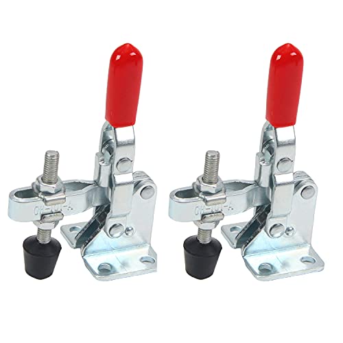 Utoolmart Hand Tool Vertical Toggle Clamp GH-101-A Quick Release Clamp 50kg Holding Capacity Adjustable Toggle Clamp 5 Pcs - size: GH-101-A 5pcs
