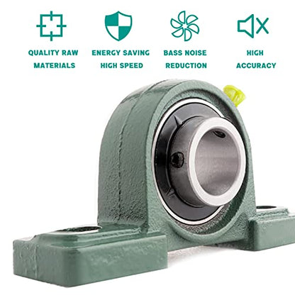 4Pcs UCP204-12 Pillow Block Bearing 3/4 inch Bore Mounted Pillow Block Bearings Chrome Steel Bearings with 3/4" Bore, Self Alignment - size: UCP204-12-4pcs