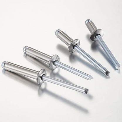 Wensilon (100Pcs)1/4"x5/8" stainless steel blind pro Rivets,Steel handle and stainless steel mandrel - color: Stainless Steel, size: 1/4"x5/8"