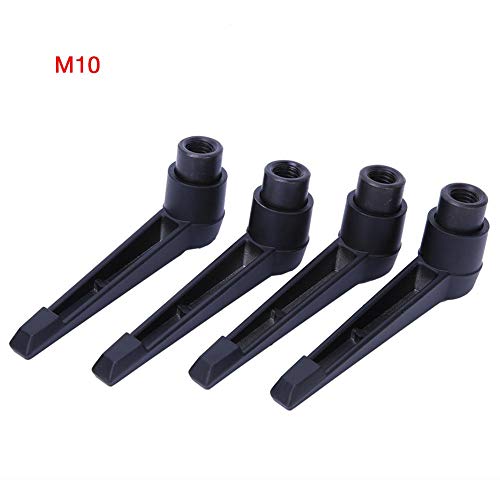 4pcs Fixing Handle Machine Knobs, Adjustable Stainless Steel M10 Female Thread (M10)