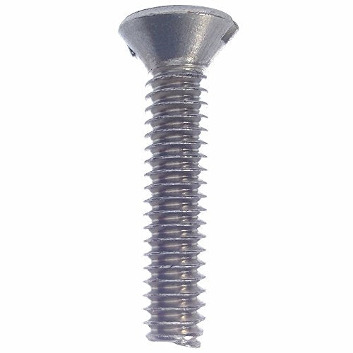 1/4-20 x 2-1/2" Oval Head Machine Screws, Slotted Drive, Stainless Steel 18-8, Full Thread, Bright Finish, Machine Thread, Quantity 25 By Fastenere - size: 1/4-20 x 2-1/2" (25Pack)