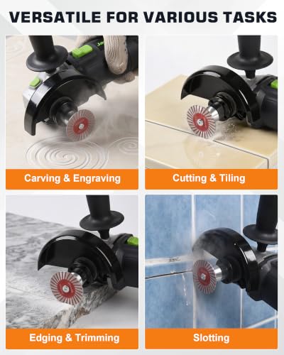 7-Piece 40mm 50mm Mini Diamond Saw Blade Set for 5/8-11 Angle Grinders