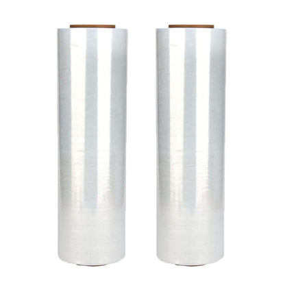 4 Roll 18" x 1500 feet Stretch Film-Wrap 80 Gauge Industrial Strength Stretch 20 Microns Durable for Moving Packing Packaging Heavy Duty Warehouse Shrink Film (Clear) - color: Clear, size: 4 PACK