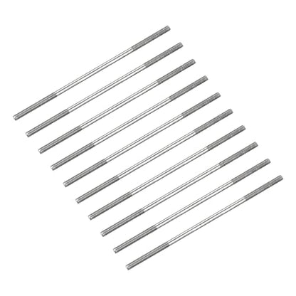 METALLIXITY Double Ended Stud Screws (M4 Thread 110mm Length) 10pcs, 304 Stainless Steel Dual Threaded Rod Bolts - for House Maintenance - size: M4x110mm