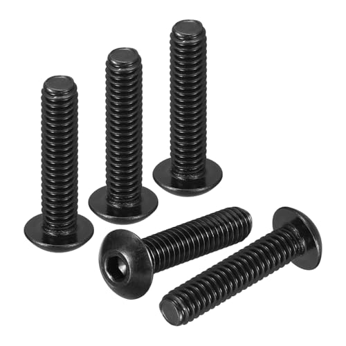 DTGN #8-32x3/4 Button Head Socket Cap Screw 30Pcs 304 SS Black Oxide - color: Black, size: #8-32x3/4"