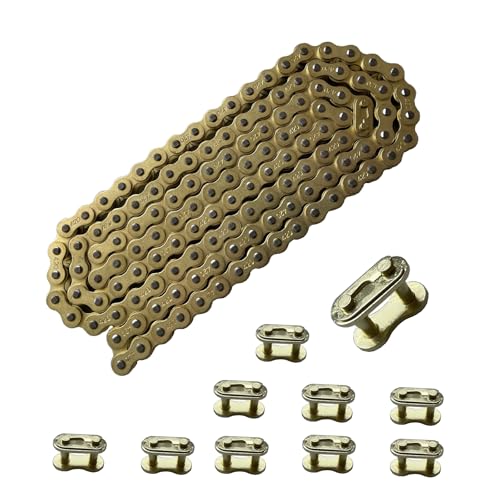 420 Motorcycle Gold Chain 132 Link with Chain Breaker