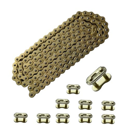 420 Motorcycle Gold Chain 132 Link with Chain Breaker