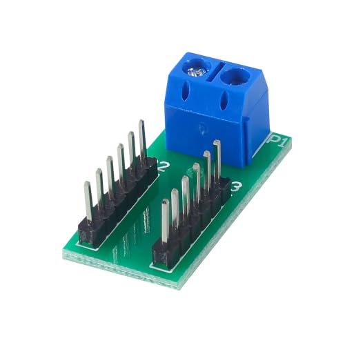8pcs 2x6 Position Terminal Block Distribution Module, 2P Screw Terminal to 2.54mm Pitch Dupont Pin Header Connector