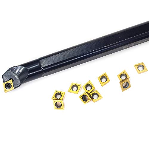 OSCARBIDE 3/4" x 10" Indexable Boring Bar with 10 pcs Insert,Right-Hand