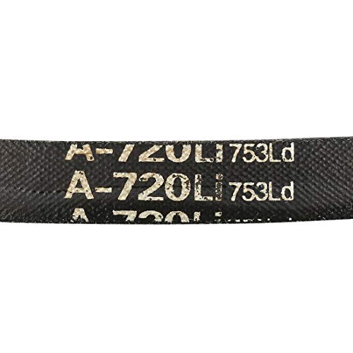 uxcell A753 V-Belts 753mm Pitch Girth 13mm Top Width 8mm Thickness A-Section Rubber Drive Transmission Belt - size: 720mm