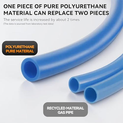 PNEUMATIC Black 4mm or 5/32 inch OD 2.5mm ID Polyurethane PU Air Hose Pipe Tube 10 Meter 32.8ft - color: Black, size: 4x2.5mm/32.8FT/10M