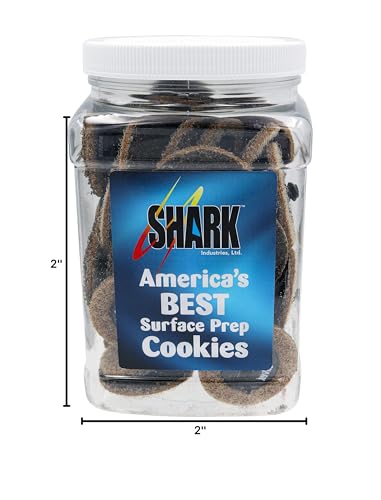 Shark Industries PN-13088 50-Pack Brown Quick Change Surface Prep Conditioning Discs, 2” Diameter – Coarse Grit for Cleaning and Finishing (50 Discs)