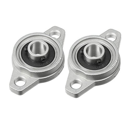 uxcell 2pcs KFL000 10mm Zinc Alloy Self Aligning Pillow Block Flange Bearing - size: 10mm