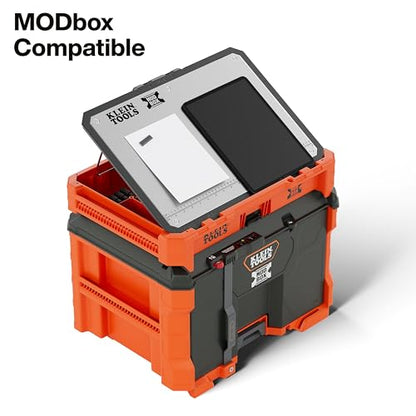 Klein Tools 54826MB MODbox Tray Work Top, Portable Worktop Surface, Multi-Use Workbench Top, Stainless Steel, Modular Work Surface - size: Tray Top