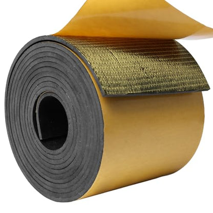 DGSL Self-Adhesive Neoprene Rubber Strip, 4" x 1/8" x 10' Roll - color: With Adhesive, size: 4" Wide x 1/8" Thick x 10' Long