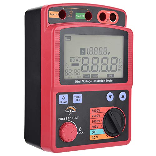 Jeanoko Digital Insulation Tester, with Backlight and Auto Power Off