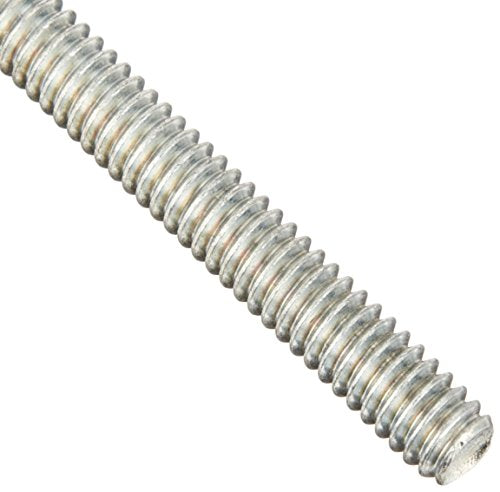 Steel Fully Threaded Rod, Zinc Plated, 1/2"-20 Thread Size, 36" Length, Right Hand Threads