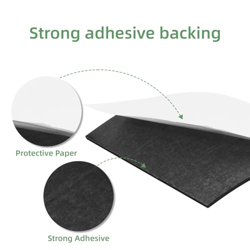 8Pcs Black EVA Foam Pad 6in x 6in x 1/8in High Density Closed Cell Foam Sheet, Soundproofing & Flame Heat Resistant & Without Leaving Residue for Appliances Crafts Outdoor Furniture DIY Electronics - size: 6in x 6in x 1/8in