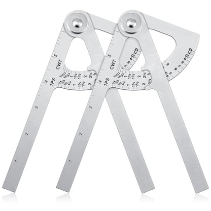 Moxweyeni 2 Pack Pipe Caliper 7 Inch Stainless Steel Pipe Measuring Tool