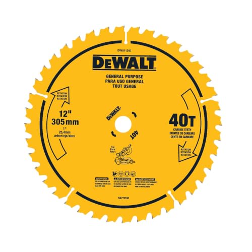 DEWALT 12 in. 40T General Purpose Saw Blade (DWA11240)