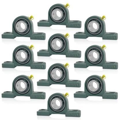 10Pcs UCP204-12 Pillow Block Bearing 3/4 inch Bore Mounted Pillow Block Bearings Chrome Steel Bearings with 3/4" Bore, Self Alignment - size: UCP204-12-10pcs