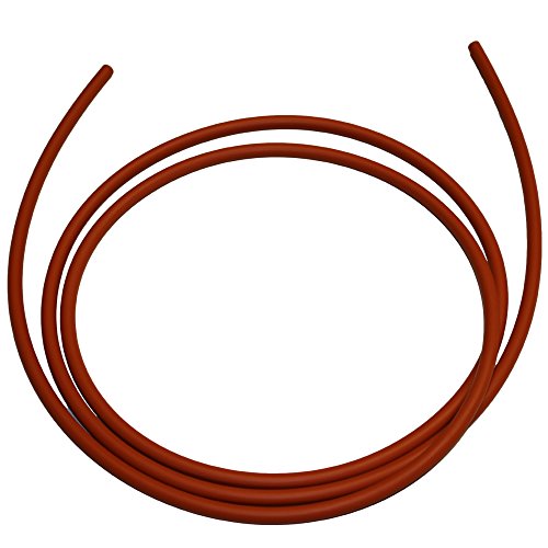 .063'' (1/16" Actual) Silicone O-Ring Cord Stock, 70A Durometer, 0.063" Thickness, 10' Piece, Red