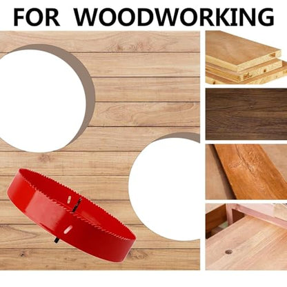 250mm / 9.8 inch HSS Bi-Metal Hole Saw Hole Drilling Cutter for Wood - size: 250mm / 9.8 inch