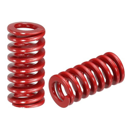 HARFINGTON 2pcs Die Spring 1/2" OD x 1" Free Length SMH2004, Red - size: 1/2" OD x 1" Free Length