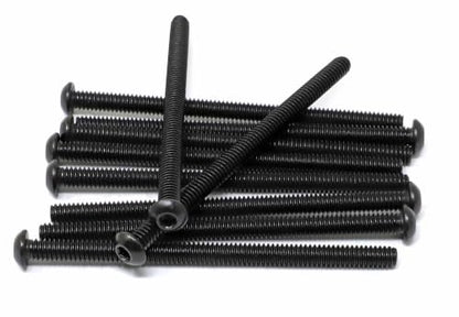 iexcell 10 Pcs 1/4-20 x 4 Stainless Steel 304 Hex Socket Button Head Cap Screws Bolts, Black Oxide Finish, with Hex Key Spanner - size: 1/4-20 x 4"