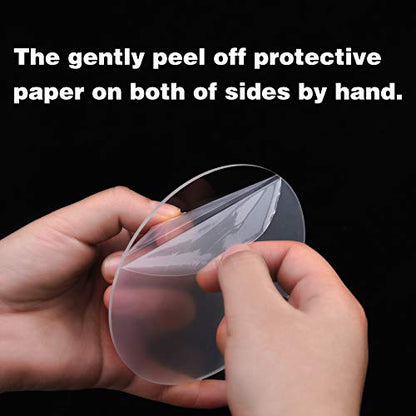 16 Pcs Clear Acrylic Circle Blanks, 4 Inch/ 10.16 cm, Clear - color: Clear, size: 4 Inch